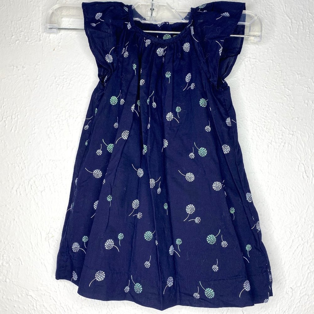 GAP Baby, baby girl's navy, 18-24 M, lined 100% cotton summer dress. EUC